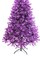 5ft Purple Canadian Pine Christmas Tree with Hinged Branches and Metal Stand